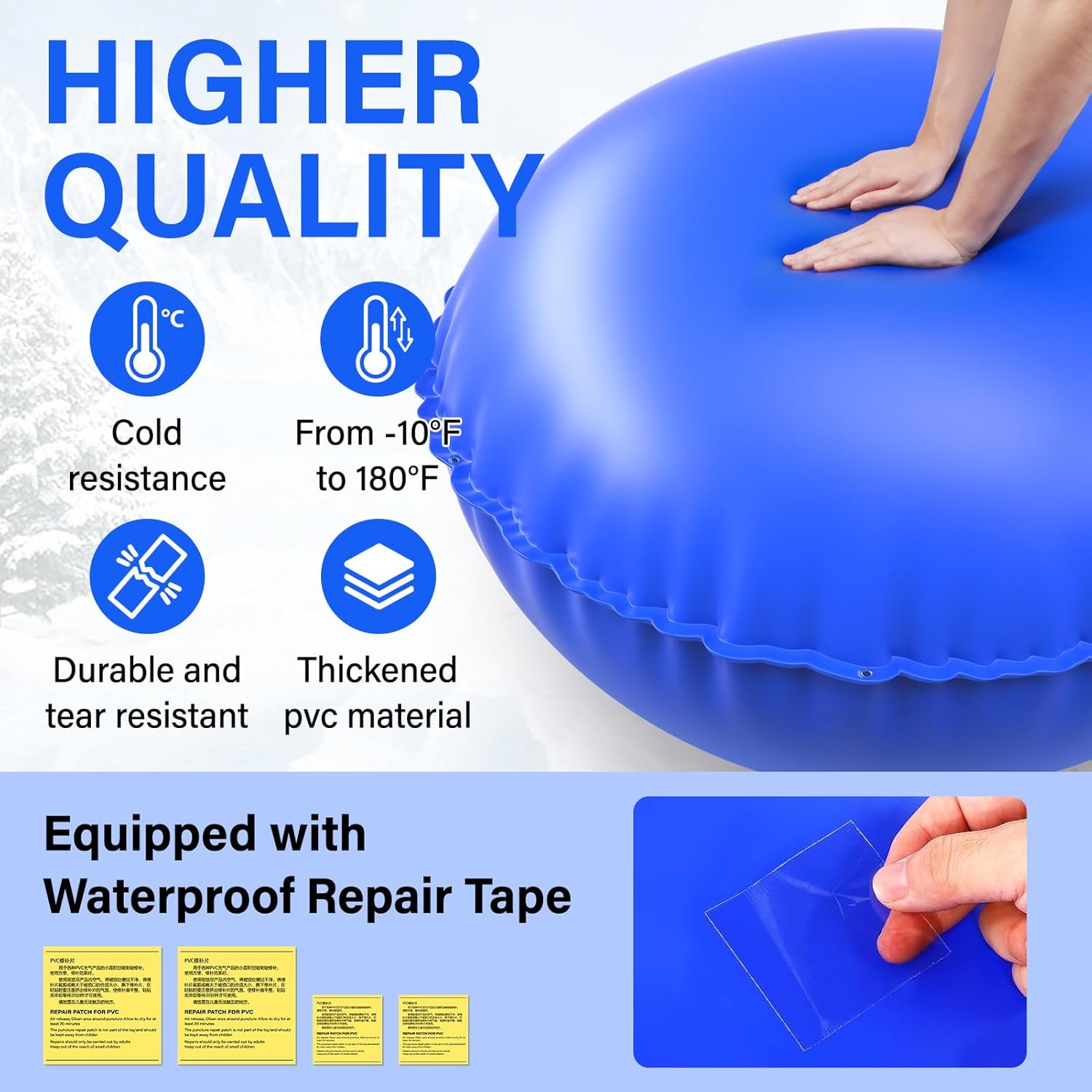 4+1 Combined Winter Pool Pillow,Thickened Flexible and Durable PVC Pool Pillows for Above Ground Pools,Swimming Pool Closing Winter Kit,Rope and Patch Included,Round(4 Pcs 3Ft +1 Pcs 4Ft)