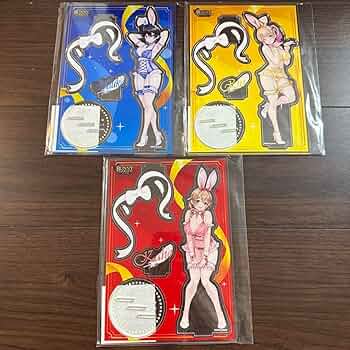 バニーガーデン アクリルスタンド アクリルボード 7点セット バニーガーデン』後ろ姿まで見れちゃう！花奈、凜、美羽香「両面