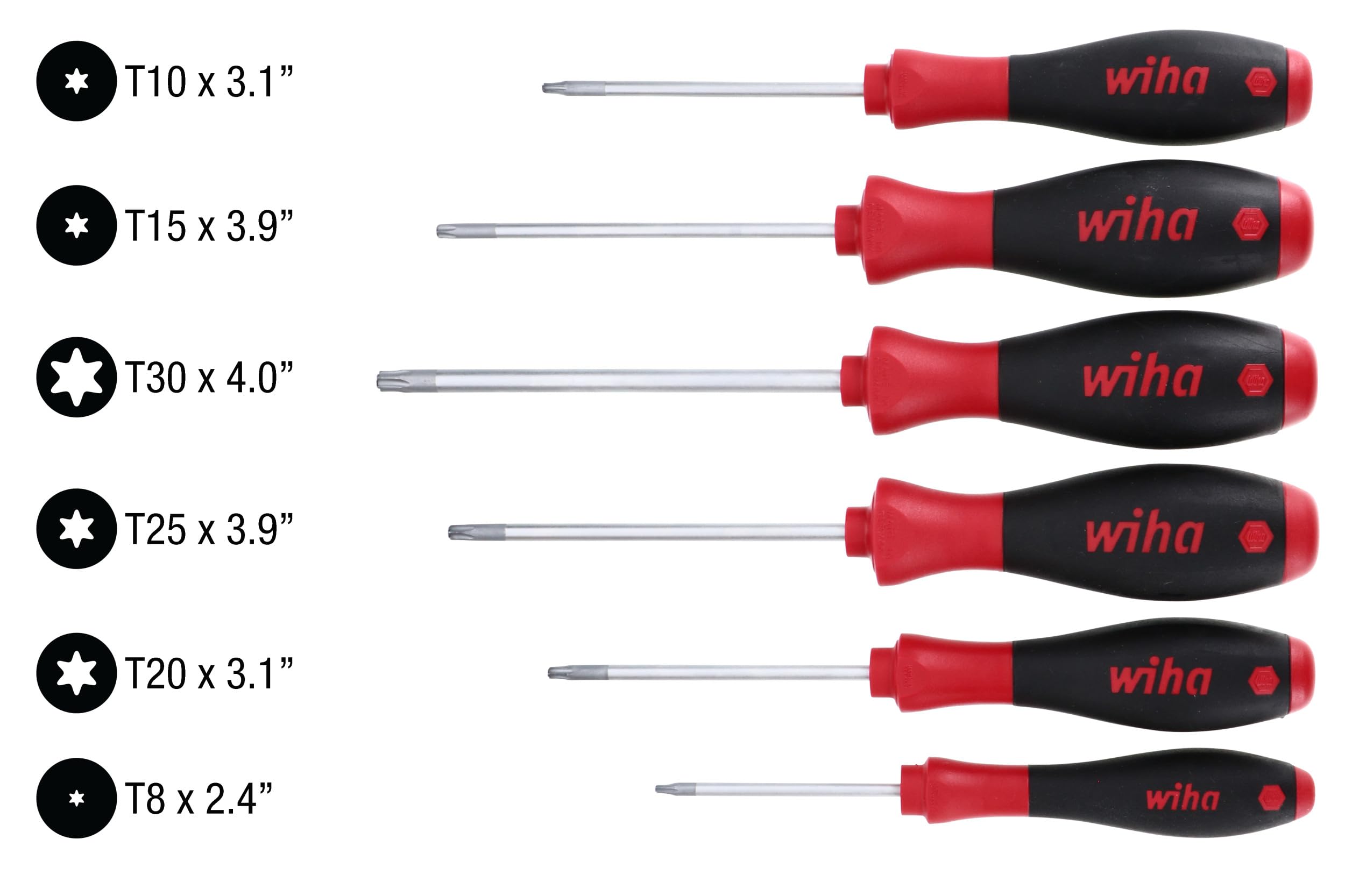 Wiha 36290 set Torx Magicspring cacciavite con finitura morbida, maniglie di Wiha