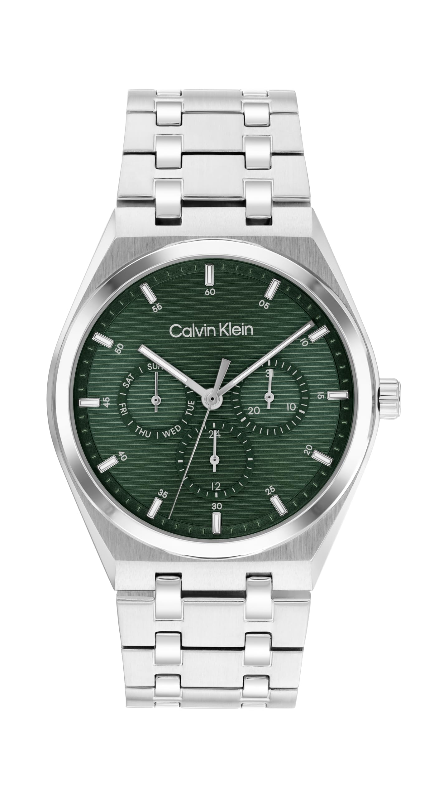 Calvin Klein Analogue Multifunction Quartz Watch for Men CK Motion Collection with Silver Stainless Steel Bracelet - 25200521