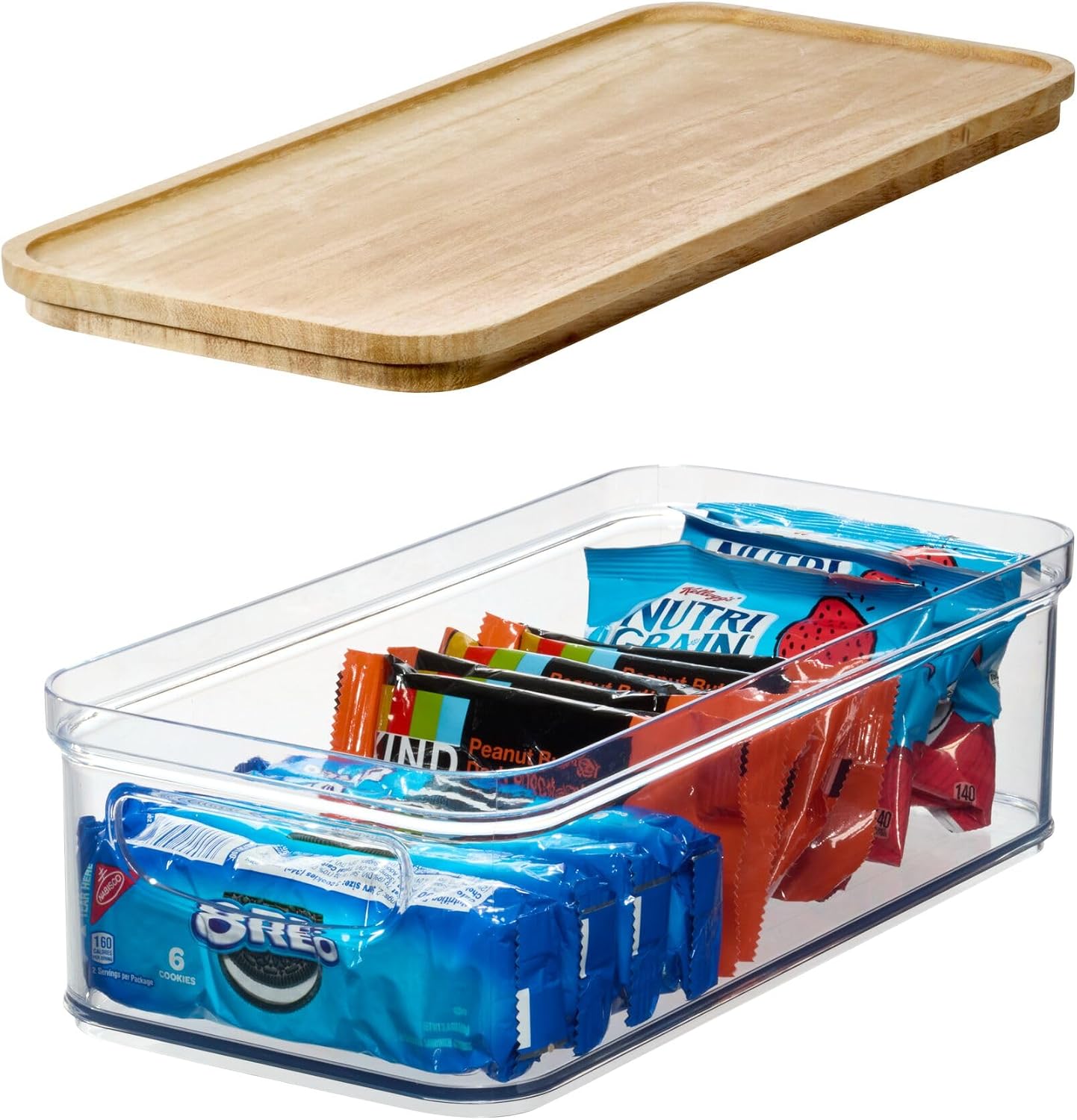 iDesign Recycled Plastic Dividers, 3 Pack, The Rosanna Pansino Collection – 5.8”, Clear Dividers
