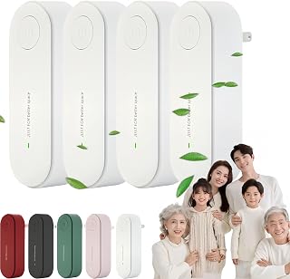 Magair Air Purifier For Mold, Magair Air Purifier Plug In With Replacement Filter, Mag Air Purifiers, Suitable For Bedrooms, Toilets, Closets, Pet Room (4, White)