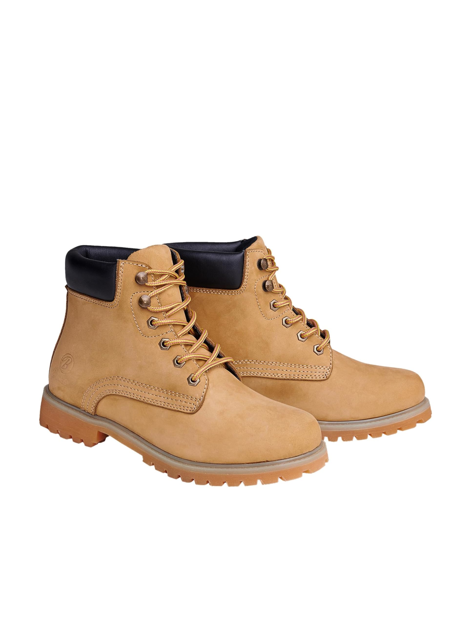 Brandit Kenyon Men's Leather Boots Tactical Military Boots, camel, 5 UK