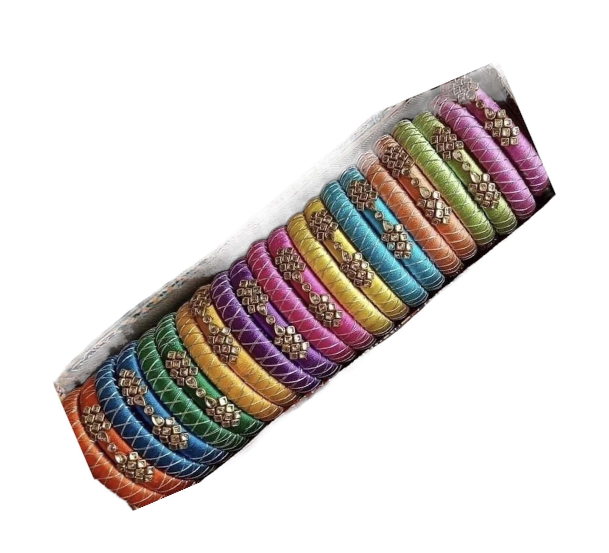 Silk thread bangles for women (2.6) (B0C5RJF957) Amazon Price History, Amazon Price Tracker