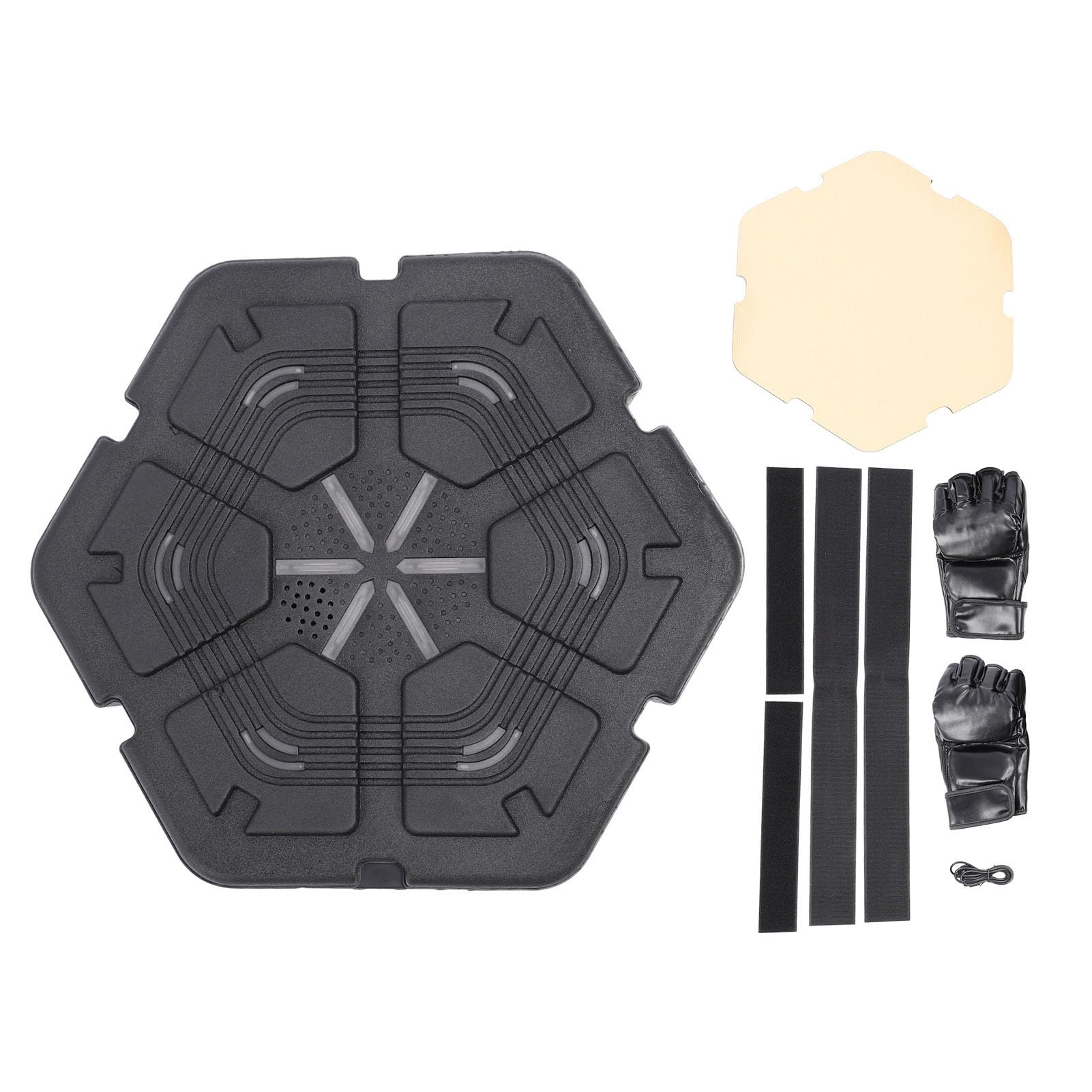Alomejor Máquina de Boxeo con Música Inteligente, Pantalla LED, Entrenamiento de Objetivo de Boxeo Electrónico Montado en la Pared para Entrenamiento de Calidad en el Gimnasio en Casa