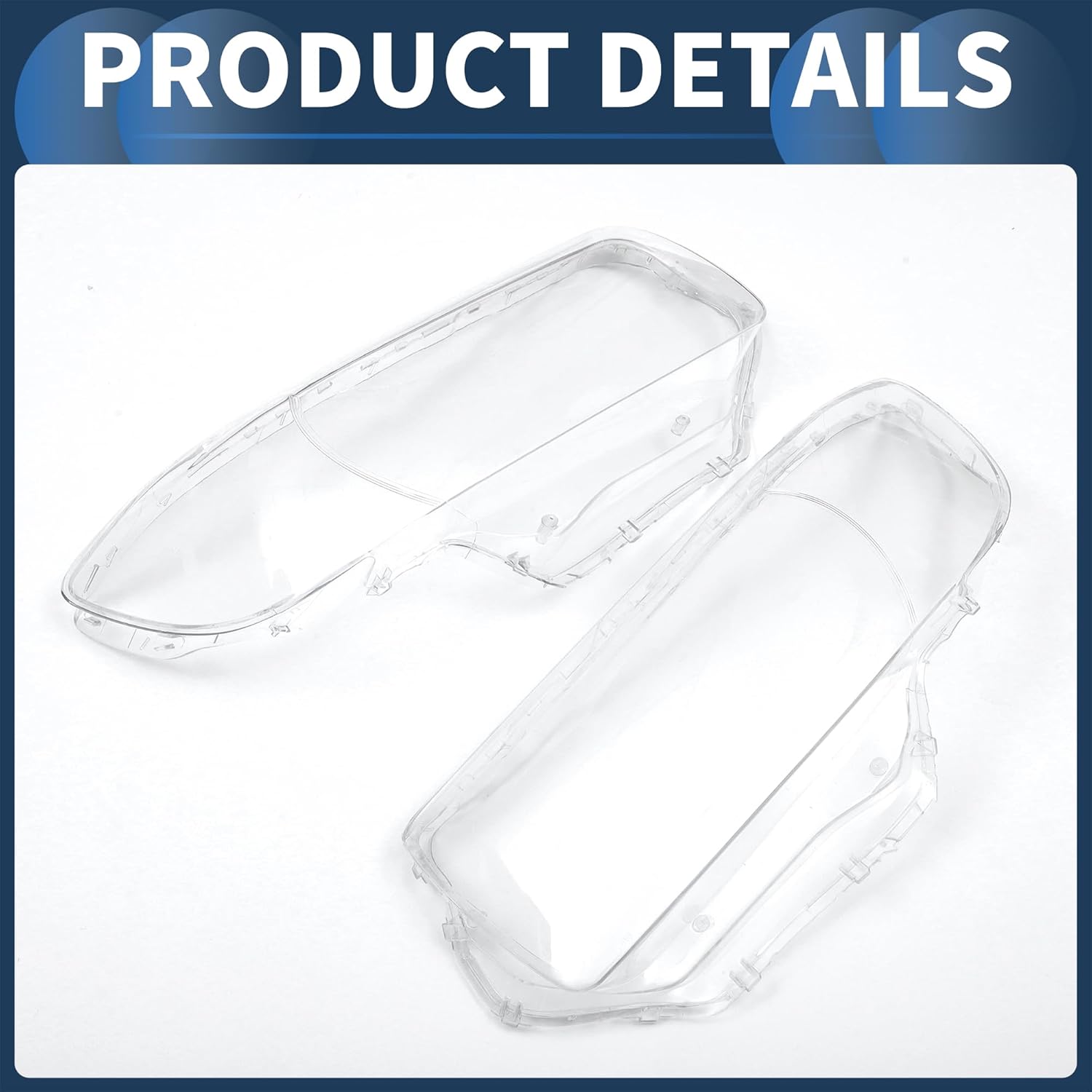 Headlight Lens Cover Front Left Right Headlight Headlamp Lense Clear Lens Cover for Subaru Forester 2006-2008 PC Clear