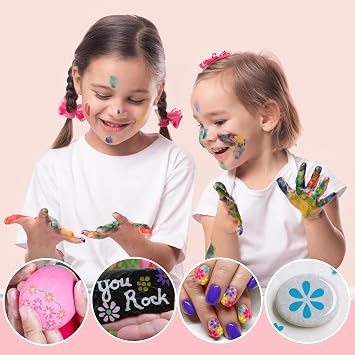 Flower Petal Tools for Dot Painting, 20 Shapes Dotting Pens, Mandala Dot Art Tool for Rocks, Petal Shape Embosssing Tools for Painting Dots, 10 Pens (Pink)