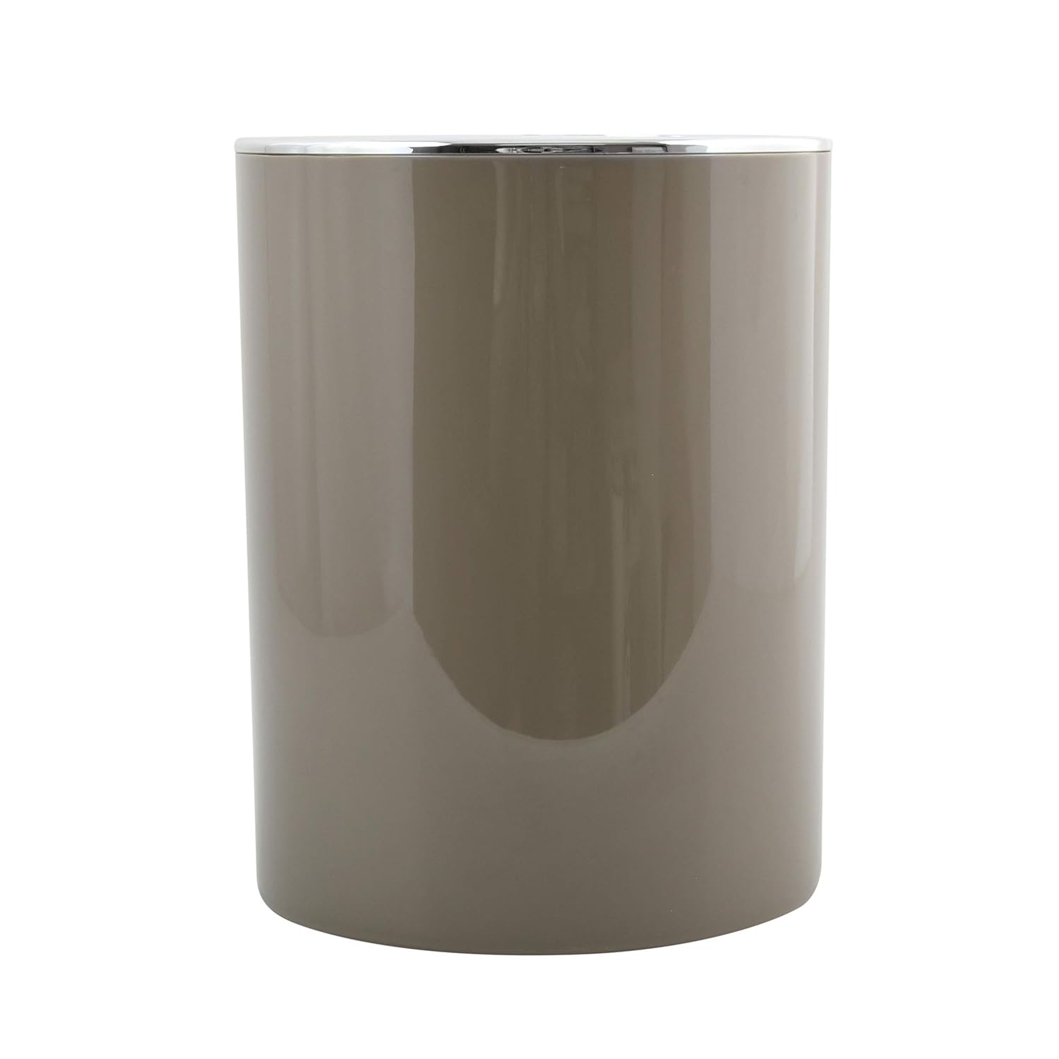 MSV KAMAKA Collection 6 Litre ABS Plastic Rubbish Bin, Brown, Diameter 18.5 x 26 cm