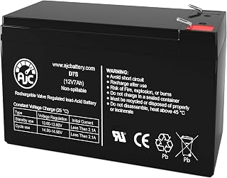 AJC 12V 7Ah SLA AGM Replacement Battery for Uenjoy 2 Seat Kids Car Racer Ride-On Toy - F1 Terminals