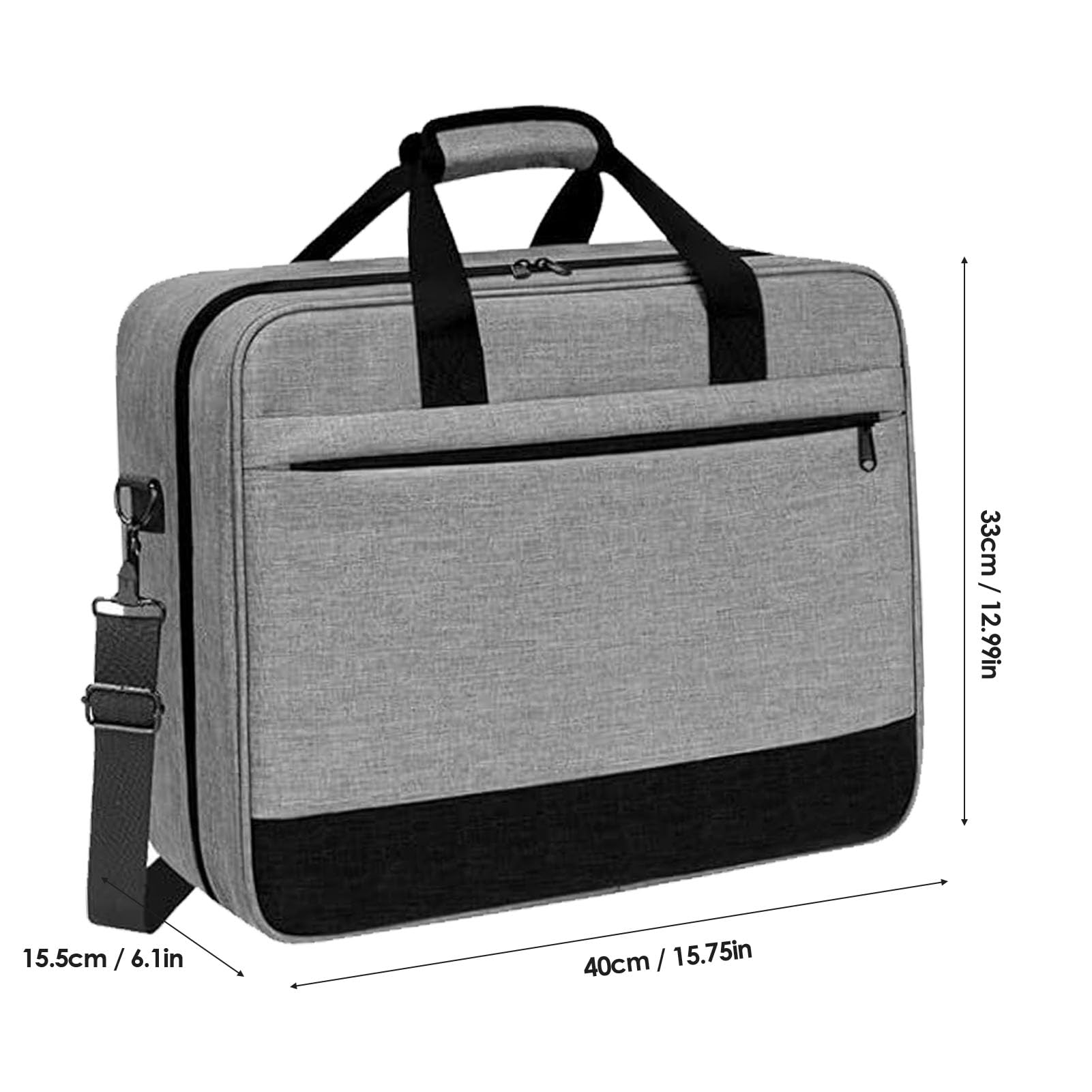 Cryfokt Bolsa para Mezclador de DJ Estuche de Viaje Impermeable para Mezclador y Equipo, Bolsa de Almacenamiento Acolchada Oxford Que Absorbe los Golpes con Compartimiento para Auriculares, Estuche