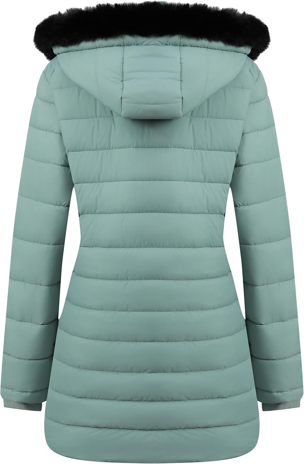 GOLDLADIES Women's Waterproof Long Down Jacket,Warm Winter Hooded Puffer Coat Thickened for Hiking Outdoor - Image 2