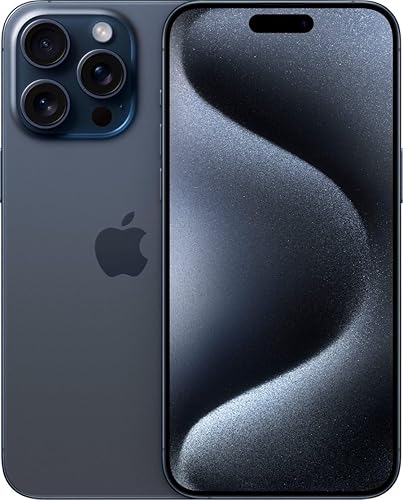 Apple iPhone 15 Pro Max, 256 GB, Titanio Azul - T -Mobile (Renovado)