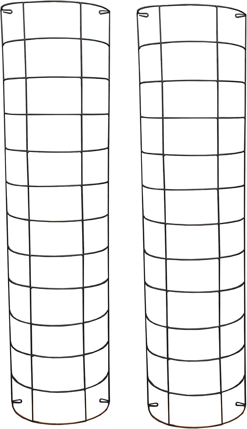 Large Metal Tube Trellis Semi Circular for Drainpipes Pack of 2