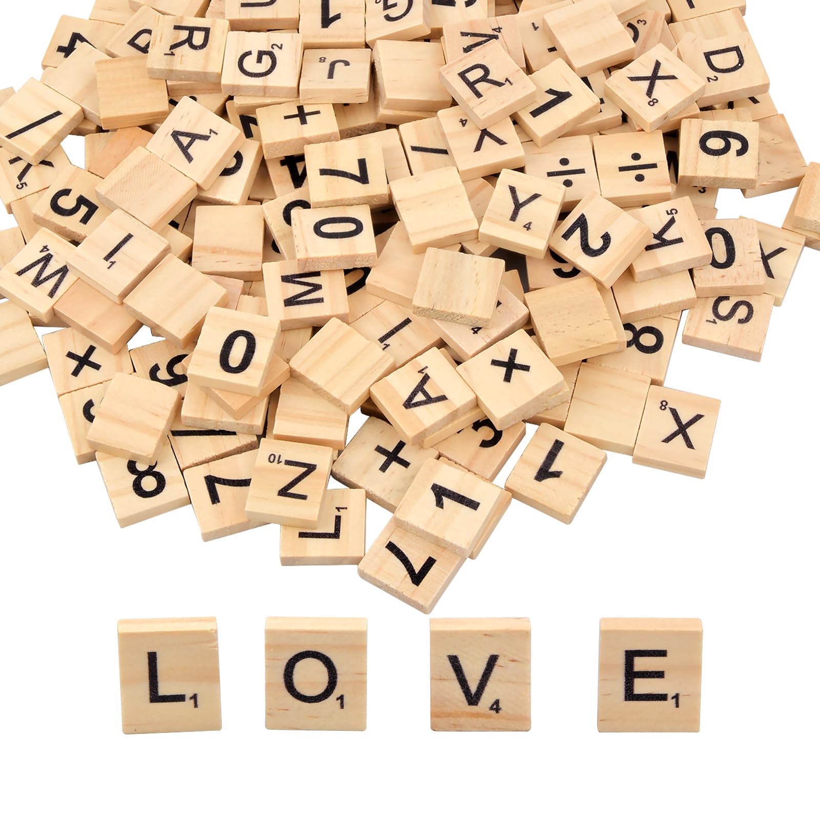 130 Lettere In Legno 3cm - Set Dalla A Alla Z Per DIY, Decorazione E Apprendimento - Foto 2