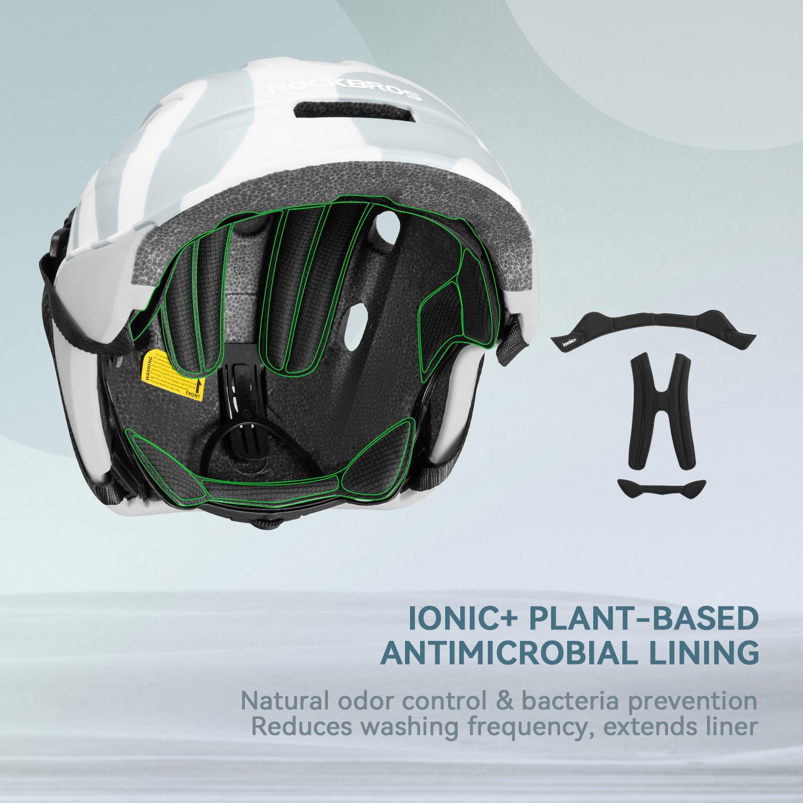 ROCKBROS Casco Infantil Ajustable 54-58 cm, Casco de Bicicleta con Soporte para Niños de 6-18 Años, Protección de Seguridad para Ciclismo MTB BMX Patinete y Deportes al Aire Libre