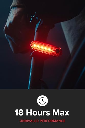 Miniatura 7 de GPX-950 - Luces de bicicleta compatibles con soportes GarminGo-Pro, luz delantera y trasera recargable USB-C para bicicleta de día o noche, cuarto