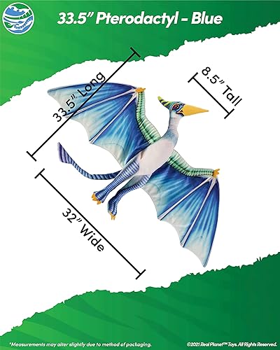 Miniatura 7 de Real Planet Juguete de peluche de dinosaurio, regalo realista para niños de todas las edades, pterodáctilo jurásico grande, regalos de cumpleaños de