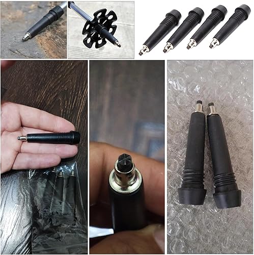 Miniatura 8 de Paquete de 5 puntas de carburo de repuesto universales de acero de tungsteno para senderismo al aire libre, bastón de escalada, bastón para caminar,