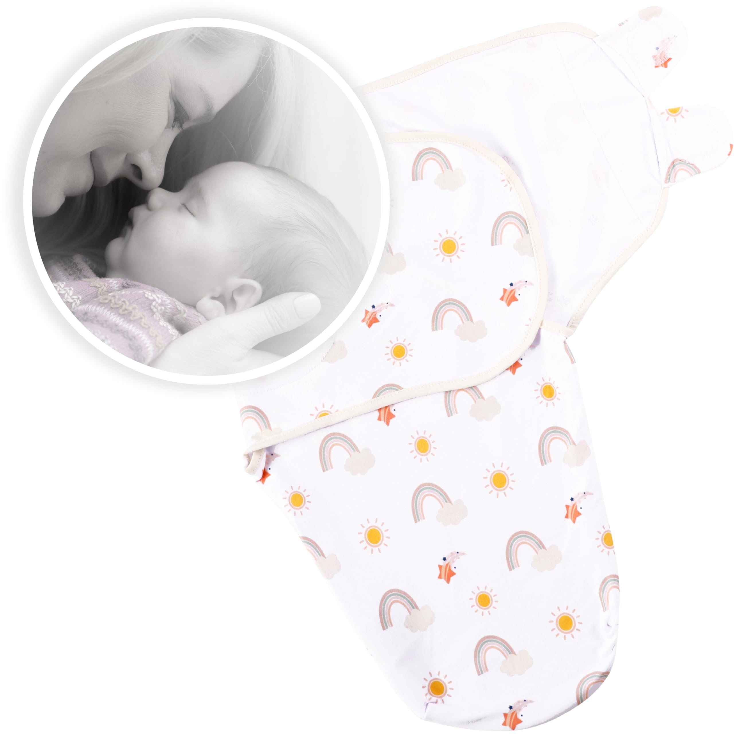 Mama Cheetah Baby Swaddle Sack, Organic Swaddle Blanket, Newborn Swaddling Sleep Sacks, Adjustable Infant Blanket Wrap - Image 3