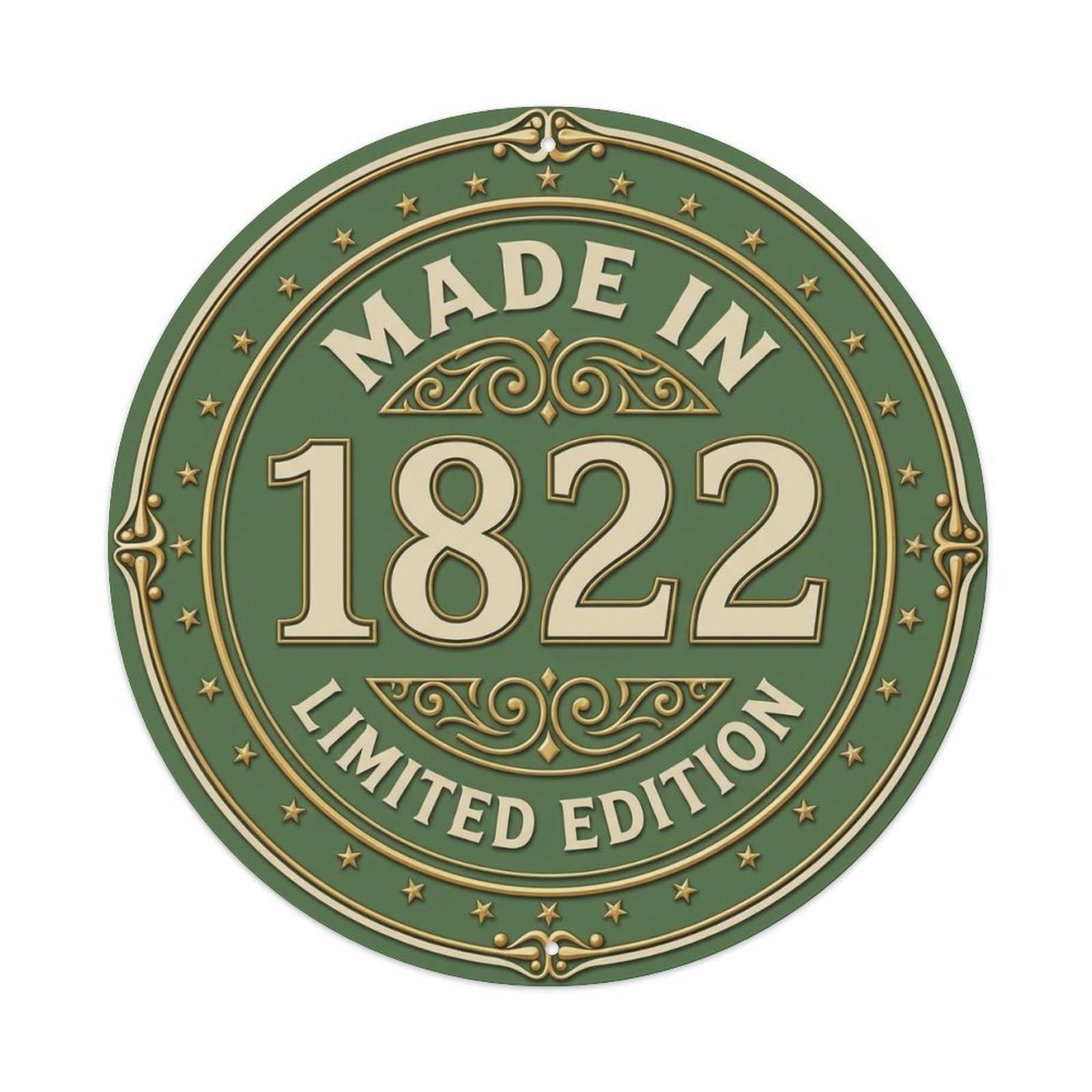 Okahys 8X8inch(20X20cm) Made In 1822 Limited Edition Metal Tin Sign