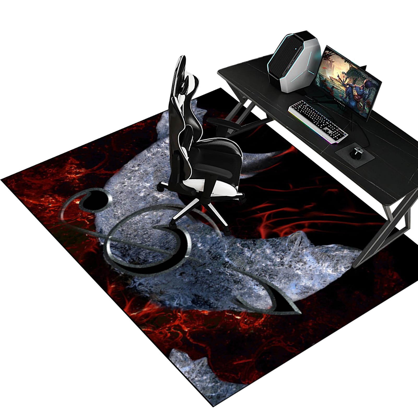 Fzamudng Office Chair Mat for Hardwood Floor, Computer Chair Mat for Wood and Tile Floors, Desk Chair Mat for Carpeted Floors 70 x 110 cm, Office Floor Protector Mat for Desk Chair Easy Glide โ image 1