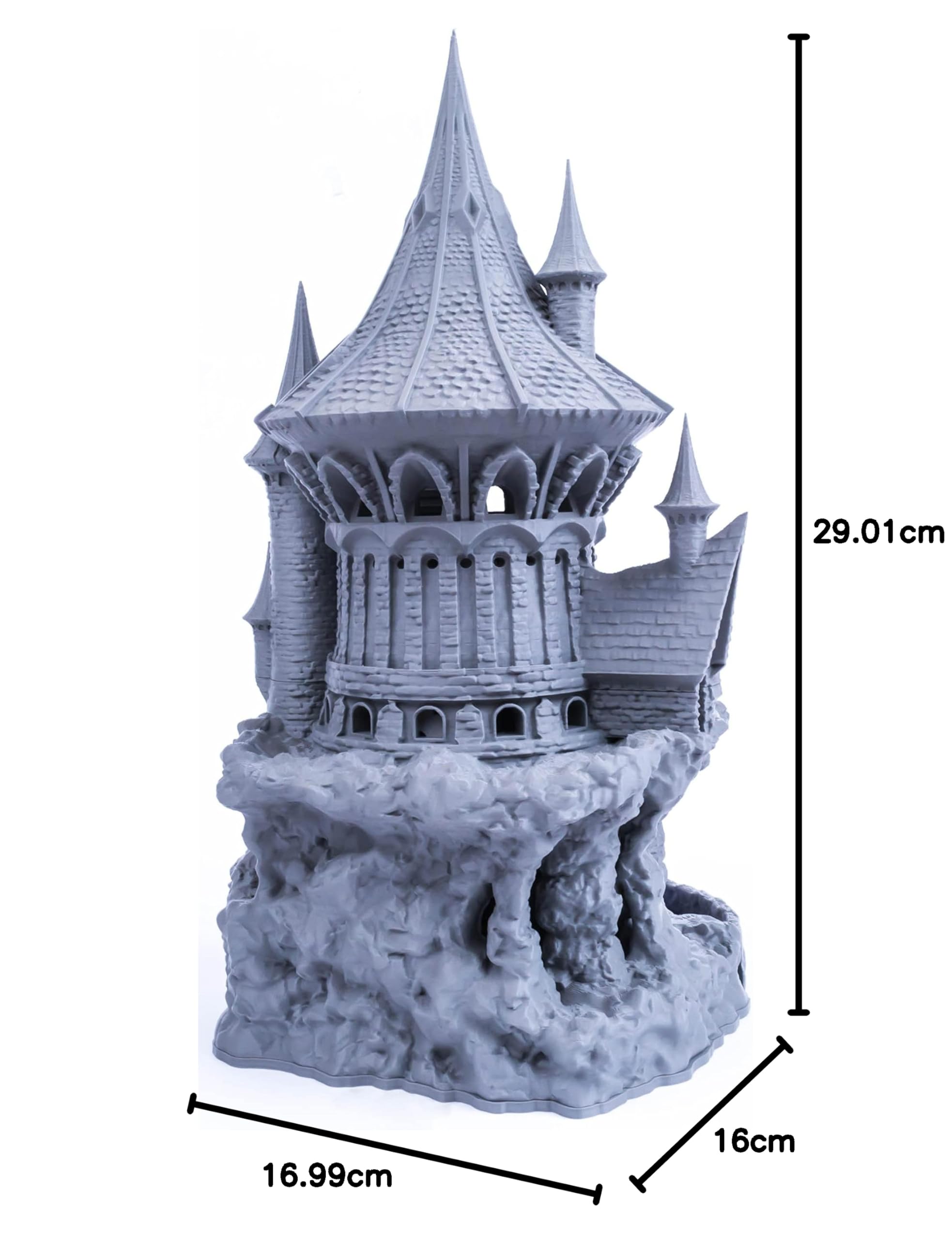 Torre de Dados 3D Vikings - Piedra Gris Mate - Lo Último en Rodar Dados