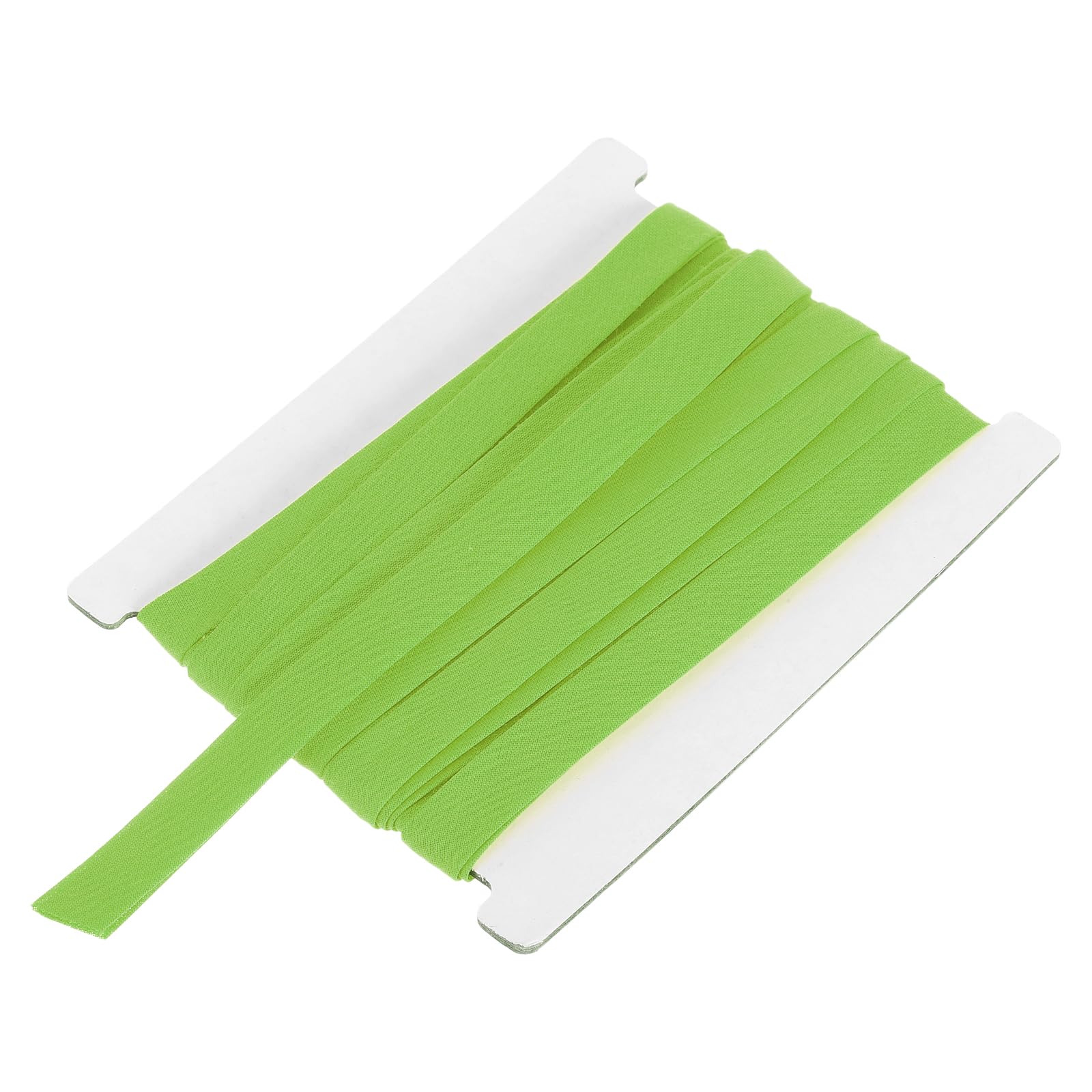 sourcing map 3/8 Inch Double Fold Bias Tape Continuous Bulk Bias Tape for Sewing, Seaming Quilting Hemming Binding Crafts (Green 6 Yards)