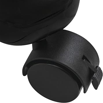 Champion Sports Exercise Ball Chair: FitPro Balance Ball Chair with Wheels and Back Support for Home or Office Use - Includes Hand Pump - Black