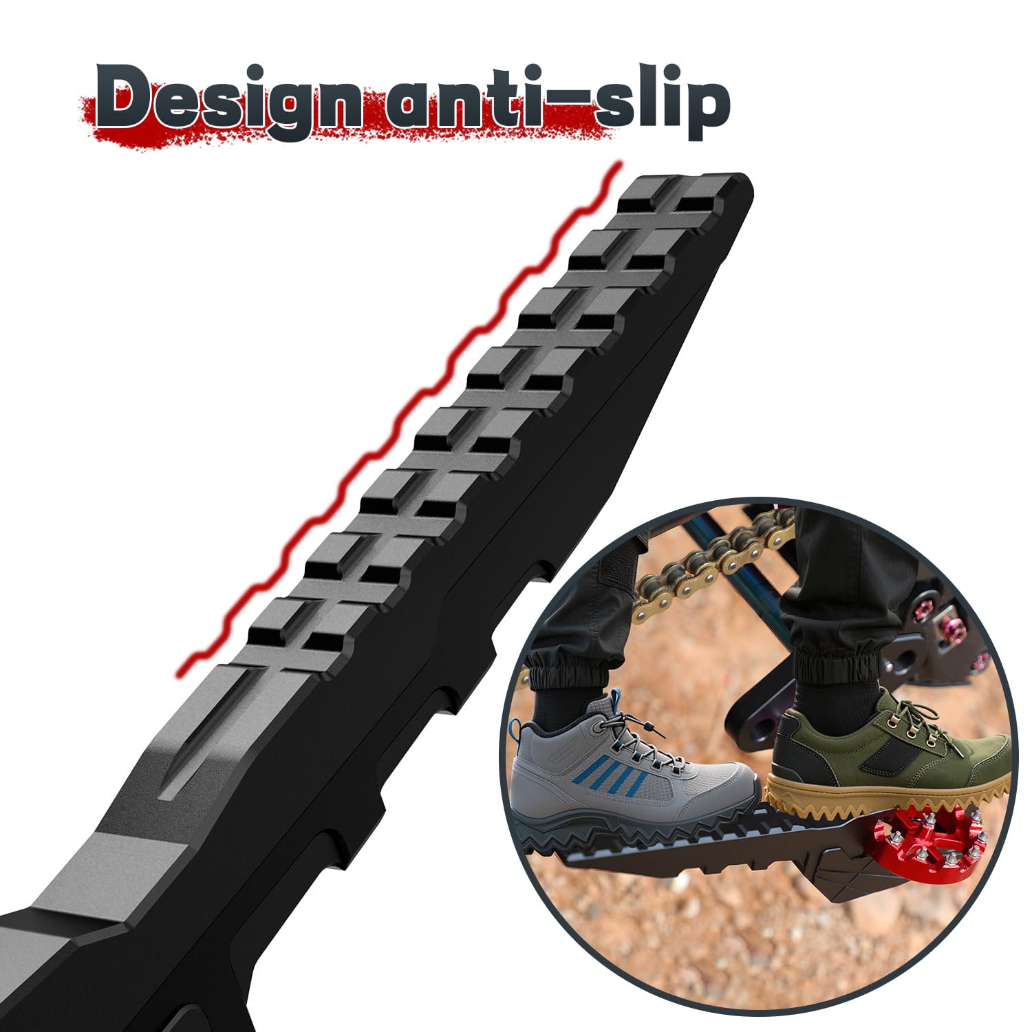HEINMO Per Yama' YZF R3 MT-03 R25 MT-25 2014-2020 2021 Moto di Alluminio di CNC Completamente Regolabile Pedane Poggiapiedi Pedane Comandi A Pedale Set Posteriore Pedali (Red