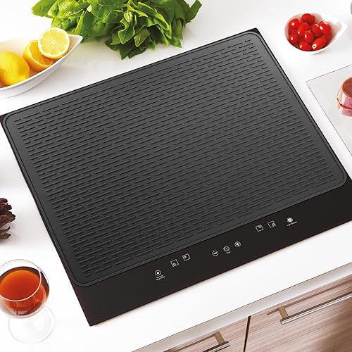 Miniatura 9 de Tapete para cafetera para encimera, decoración de barra de café, almohadilla grande para máquina de café, absorbente, lavable, reversible, tapete de