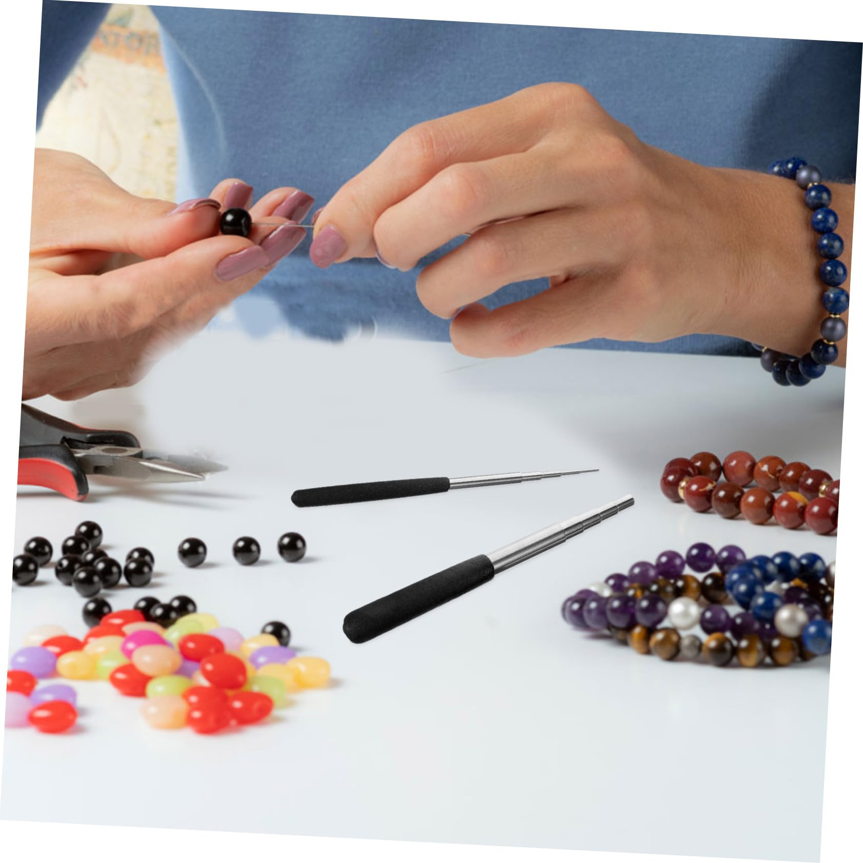 4sets Mandrini per Avvolgimento Filo Utensili per Creazione Gioielli di Design Pratico per Formare Anelli e Componenti di Gioielleria Adatti per Principianti e Professionisti