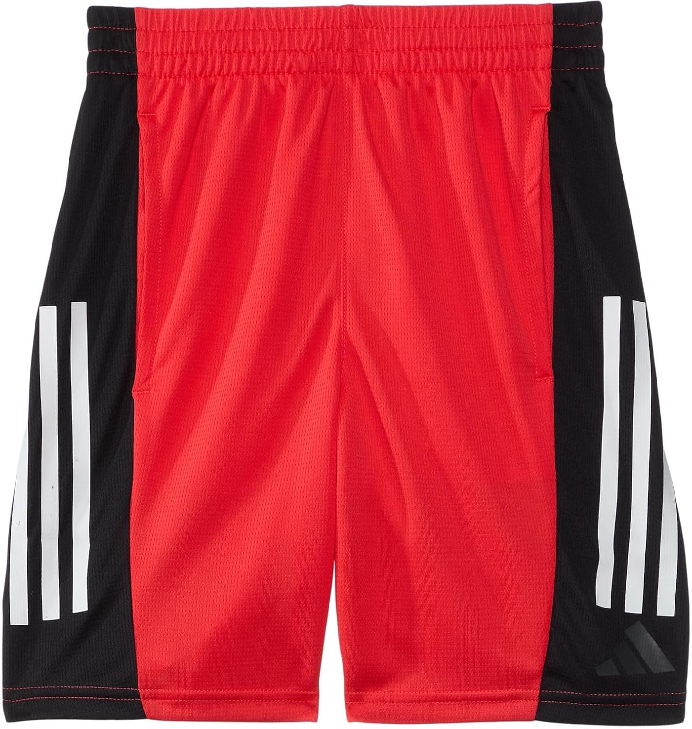 adidas Mens Colorblck Short(Big Kid) Bright Red Large, 8