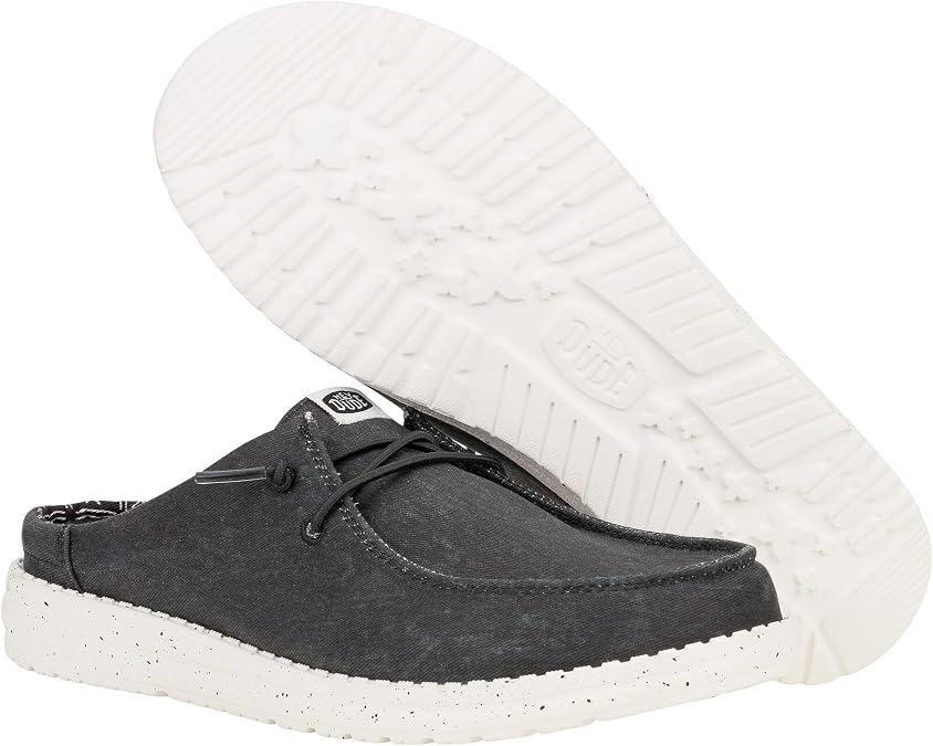 HEYDUDE Women's Wendy Slip Mule Classic | Lightweight Women's Slip-On Shoes | Comfortable & Casual Everyday Footwear