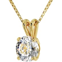 Gold Plated Silver Cross Necklace with Psalm 23 Inscribed in Russian in 24k Gold on CZ Orthodox Christian Religious Pendant, 18" Chain