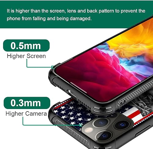 Miniatura 3 de DAIZAG Funda compatible con iPhone 15 Pro Max Christian Jesus American Flag Bible Phone Case a prueba de golpes suave funda para teléfono para niños