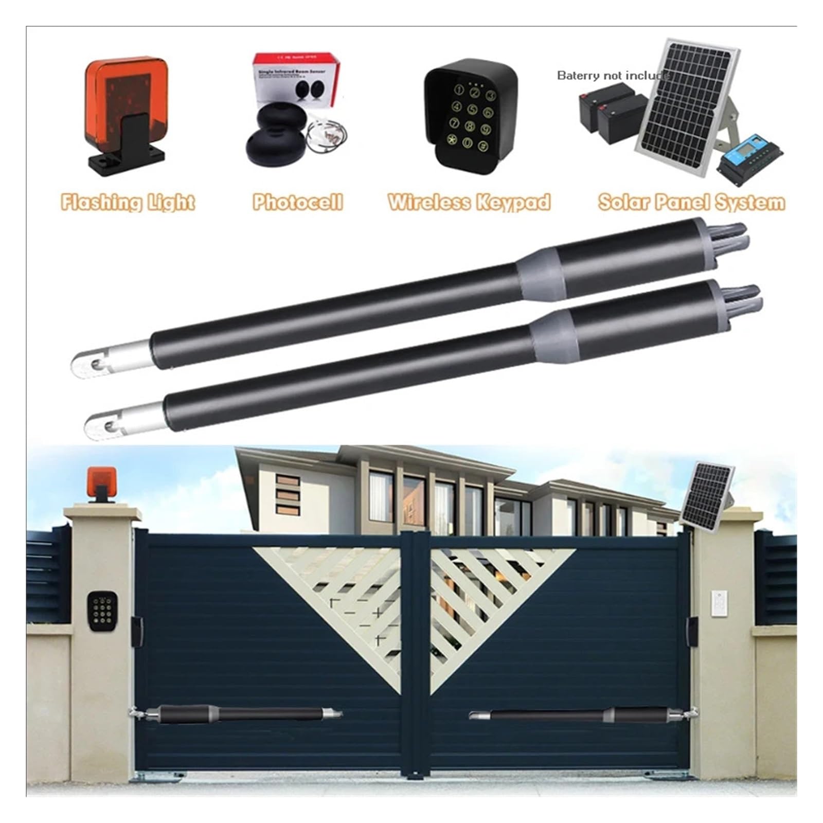 Motore elettrico doppio apri del cancello dell'oscillazione della porta automatica for il di controllo di accesso di motorizzazione del motore