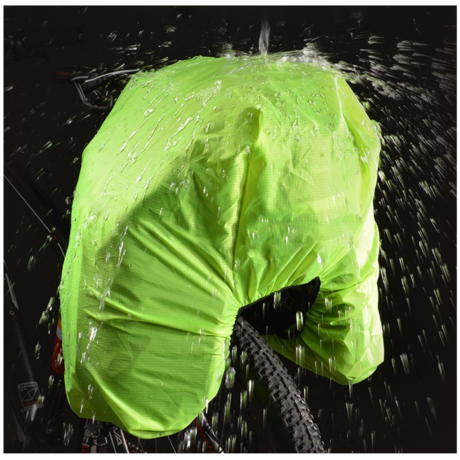 Cubierta De Lluvia Para Bicicleta, 126cm * 66cm Cubierta Impermeable Cesta De Bicicleta, Ultrafino Y Ultraligero Fundas Impermeables Para Cestas, Adecuado Para La Mayoría De Bicicletas