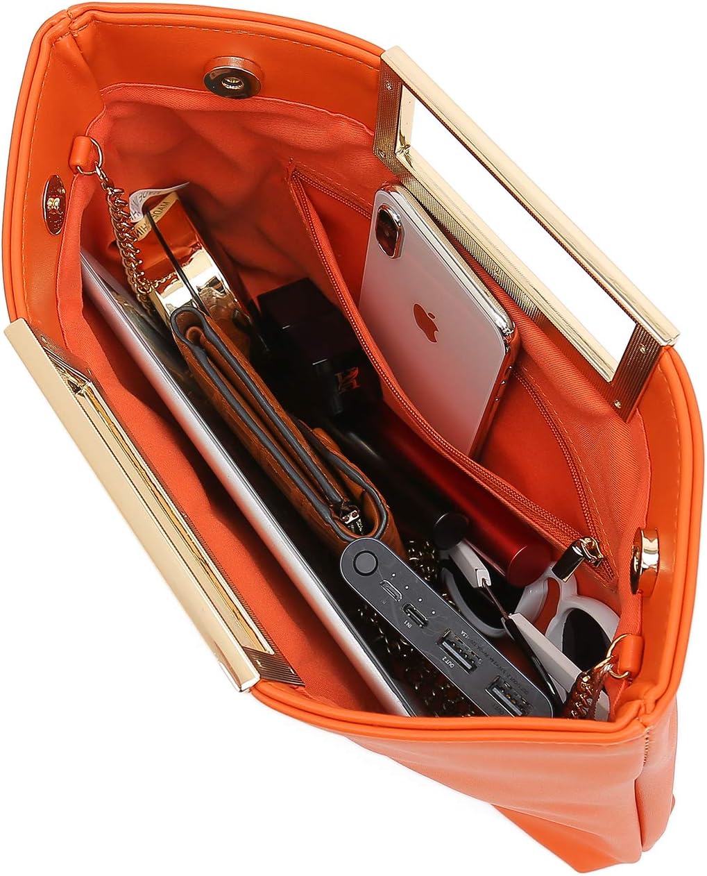 CHARMING TAILOR Fashion PU Leather Handbag Stylish Women Convertible Clutch Purse - Image 5