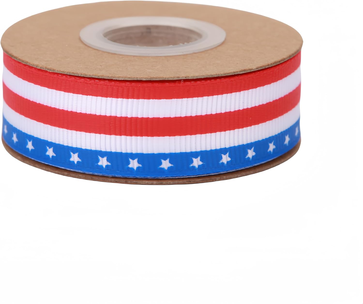 Meseey 3/4 Inch American Flag Grosgrain Ribbon, 10 Yards Patriotic Star & Stripes Ribbon for 4th of July, Memorial Day, Veterans Day, Wreath Decor, Gift Wrapping, USA Crafts