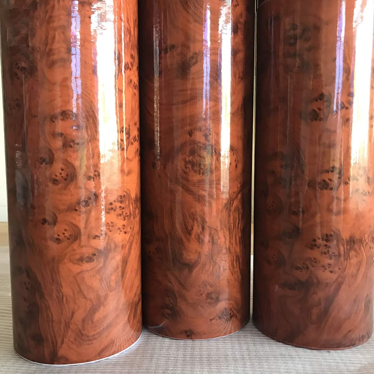 Queenbox Wood Grain Peel and Stick Wallpaper Self Adhesive Film Removable Car Interior Vinyl Sticker Decal Wrap Film