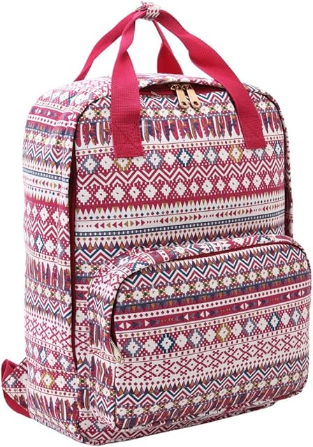 Quenchy London Ladies Laptop Backpack Bag with Padded 15.6 Inch Notebook Pocket and Top Handles, Hand Luggage Compliant W30cm xH39 xD12 14 Ltr QL5171M