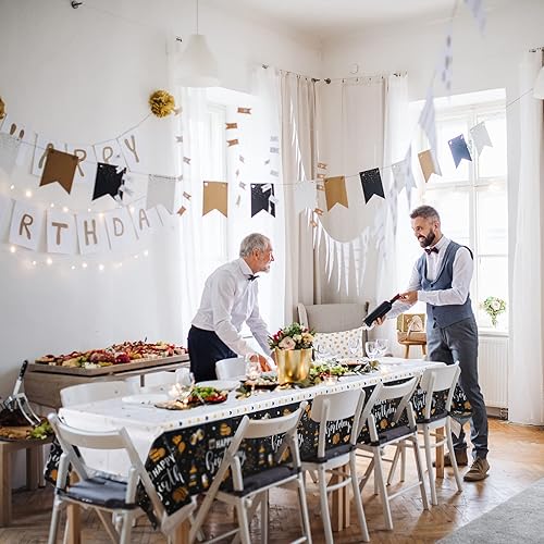 Miniatura 5 de Mantel de 3 piezas de whisky para cumpleaños, diseño de whisky, feliz cumpleaños, mantel de cerveza, decoración de fiesta para hombres, fiestas