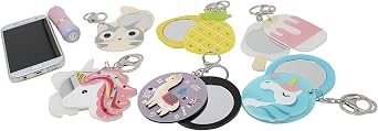 Compact Mirror, Key Chain Charm