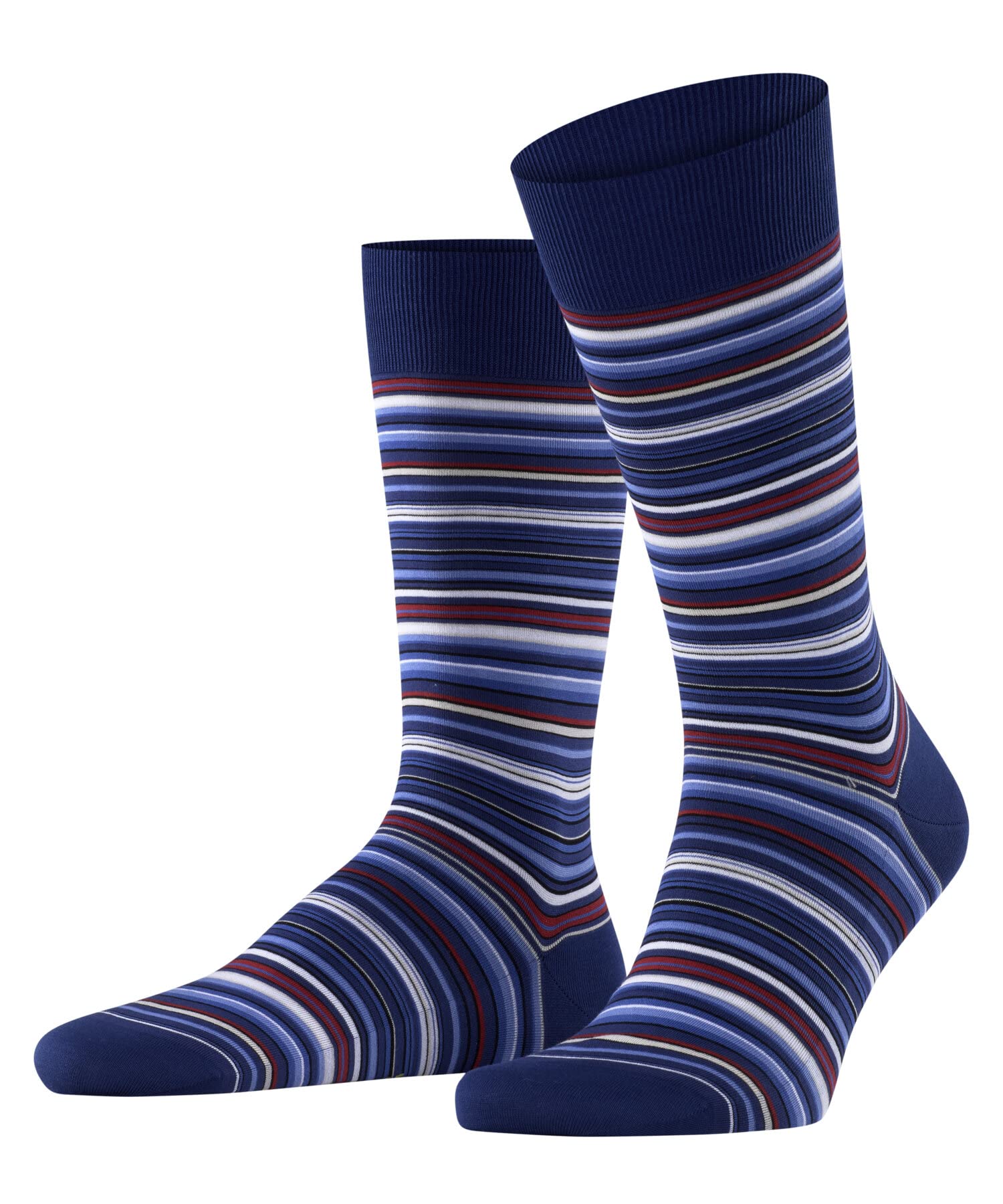 FALKE Men's Microblock M So Cotton Patterned 1 Pair Socks, Blue Royal 6000, 8.5-9.5