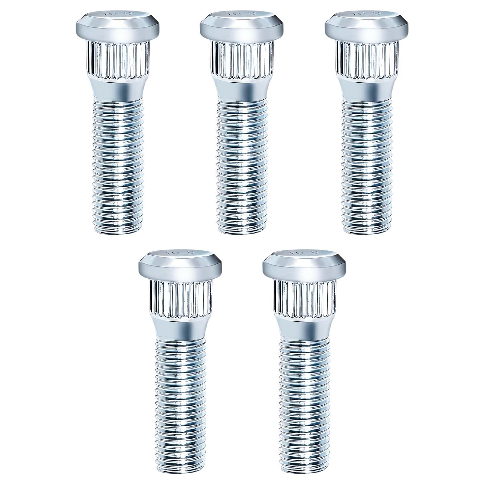 5PCS M12x1.5 Wheel Studs 49mm Bolt Steel Tire Lug Studs Compatible with Toyota 4Runner Avalon Camry RAV4 Sienna Corolla,Lexus CT200h ES300 IS300 GS350, Scion Pontiac Vibe,Replace 610-266 9094202049.