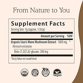 Real Mushrooms Lions Mane Supplement Powder - Organic Lions Mane Extract - Functional Mushrooms with Verified Beta Glucans - Functional Blend - Non-GMO, Vegan with 150 Servings