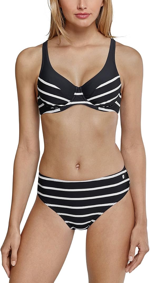 Bikini Schiesser Aqua Donna - Reggiseno Con Ferretto E Slip Midi