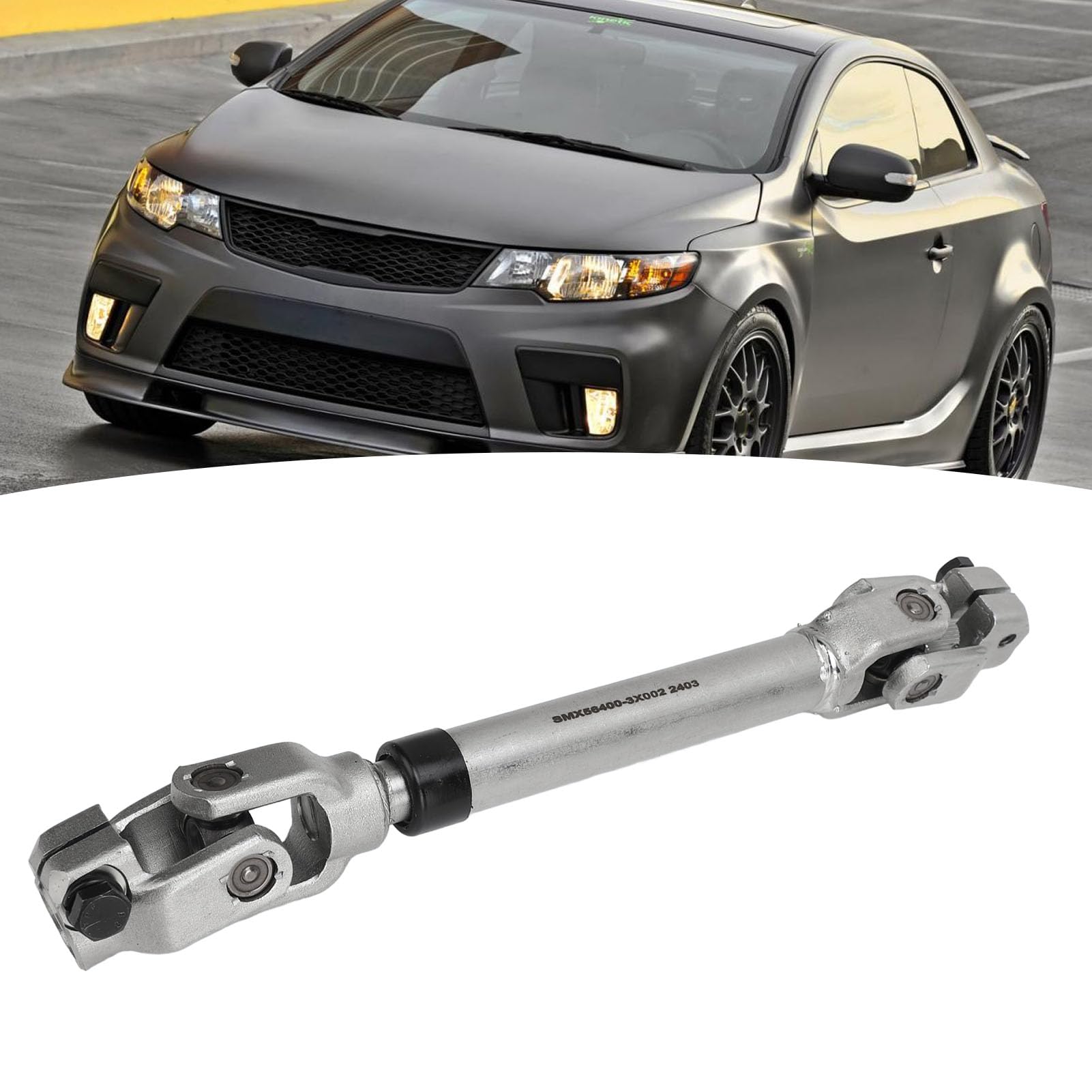 Lenkwelle Lenksäulenwelle 56400 3X002 564003X002 Stahllegierung Rostfrei Zwischenlenkwelle Ersatzteil für Forte Koup 5 Schrägheck, Elantra Coupé (ab 2013) und Elantra GT (Schrägheck) (2013–2015)