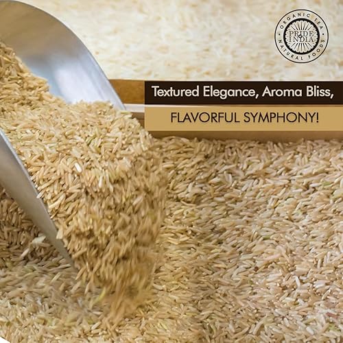 Miniatura 17 de Pride Of India - Arroz Basmati blanco extra largo indio premium, bolsa de 10 libras (4.54 kilos) con cierre - Granos naturalmente aromáticos, Arroz
