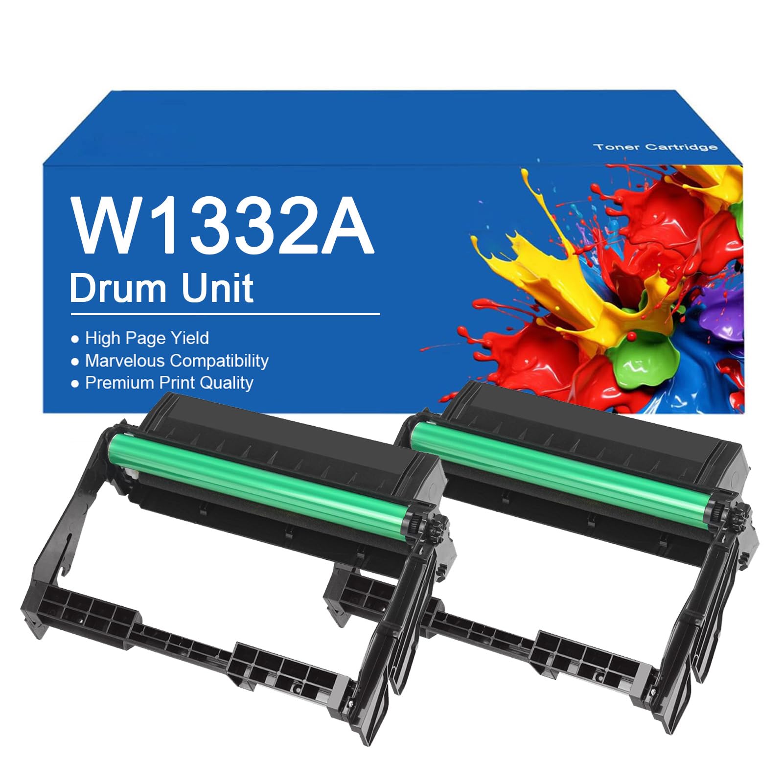 Unità tamburo di ricambio W1332A 332A per stampante HP 408dn MFP432fdn, elevata capacità 30000 pagine.,W1332A -2Set
